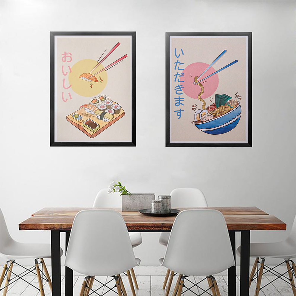 Japanese Food Lifestyle - Estilo japonês cozinha comida cartazes e