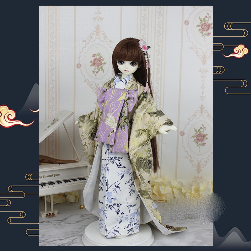 Japanese Lifestyle Clothing - Yukata-quimono japonês roupas boneca yukata, acessórios