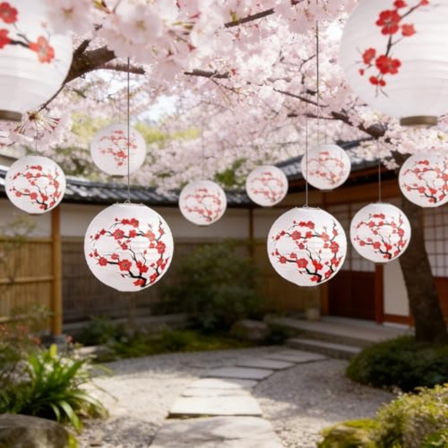 Pacote com 6 Lanternas de Pape - Japanese Lantern Paper avaliação e preço