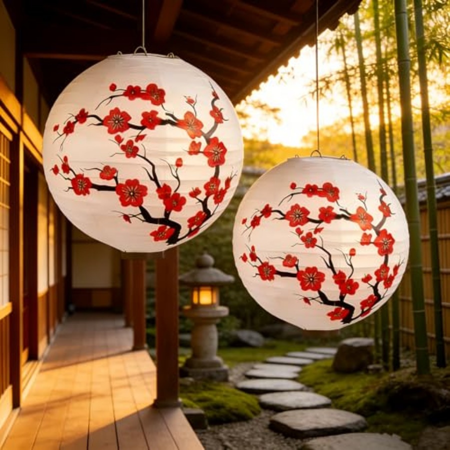 Pacote com 6 Lanternas de Pape - Japanese Lantern Paper avaliação e preço