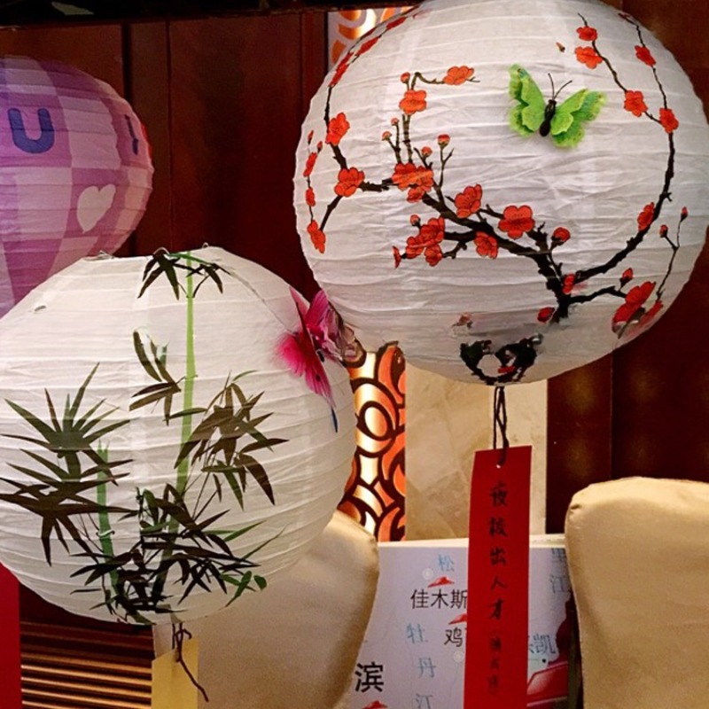 Lanterna de Papel Redonda Impr - Japanese Lantern Paper avaliação e preço