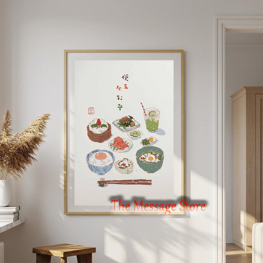 Pintura em Tela de Comida Japo - Japanese Food Lifestyle avaliação e preço