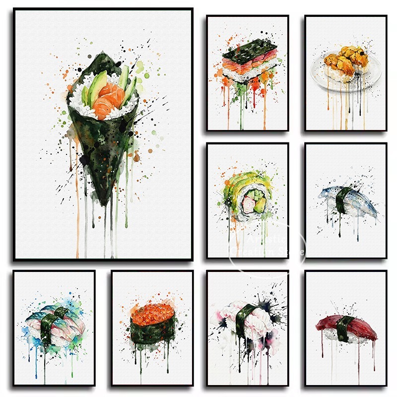 Pintura em Aquarela de Comida  - Japanese Food Lifestyle avaliação e preço