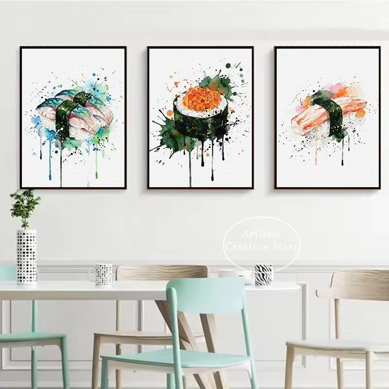 Pintura em Aquarela de Comida  - Japanese Food Lifestyle avaliação e preço