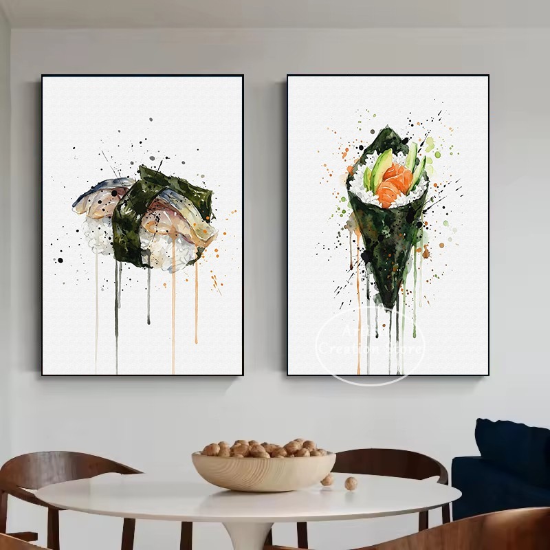 Pintura em Aquarela de Comida  - Japanese Food Lifestyle avaliação e preço